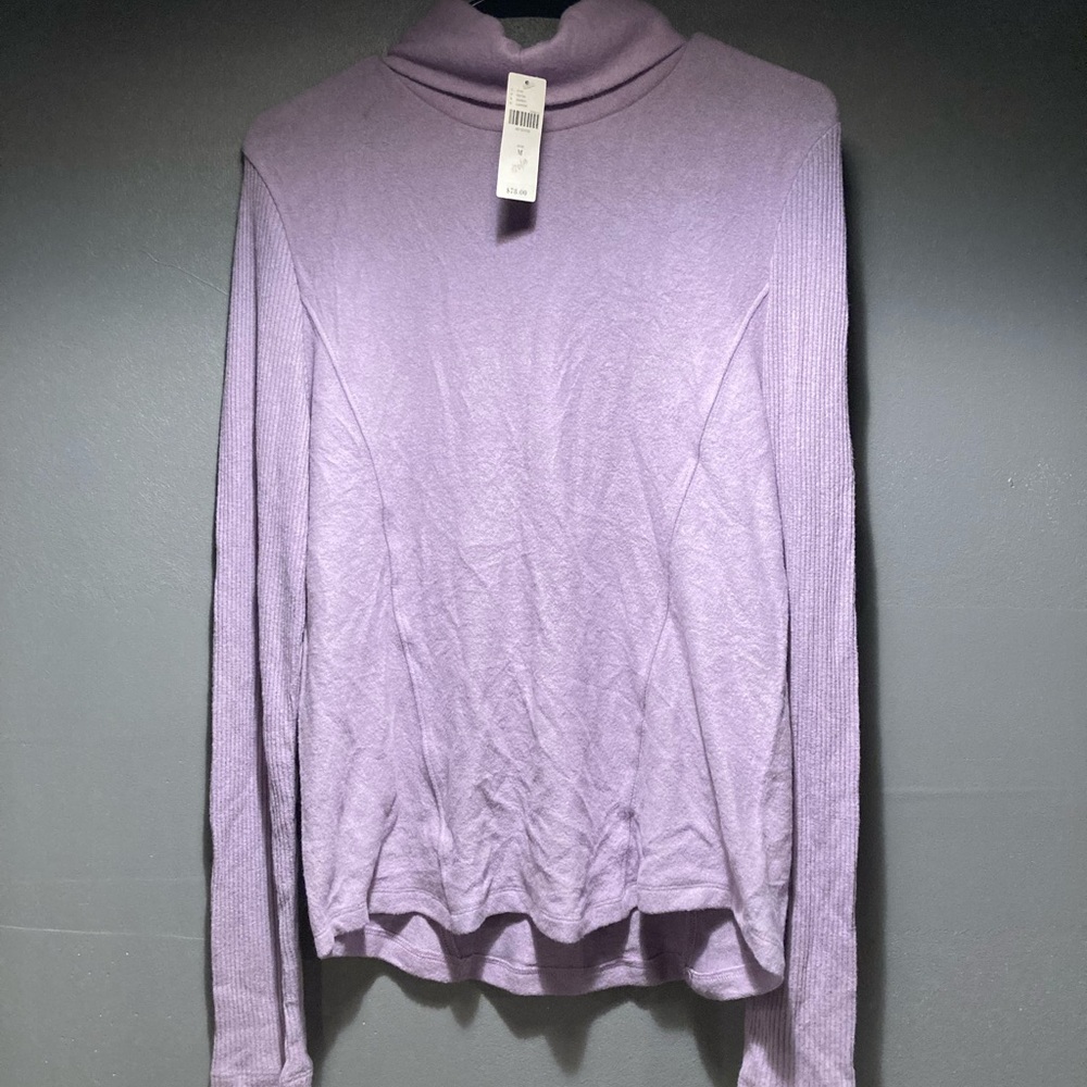 Nwt size XS anthropologie lavender long sleeve turtle neck sweater